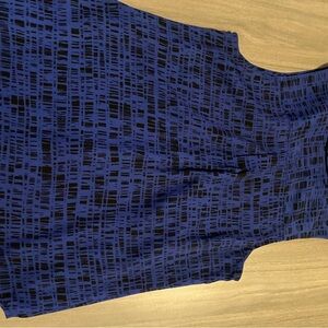 Apt. 9 Blue and Black Button Down Shirt